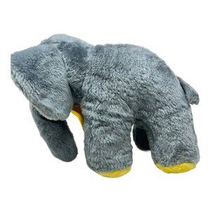 Carnival Prize Gray Elephant Stiff Stuffed Animal Plush Vintage READ 11 in